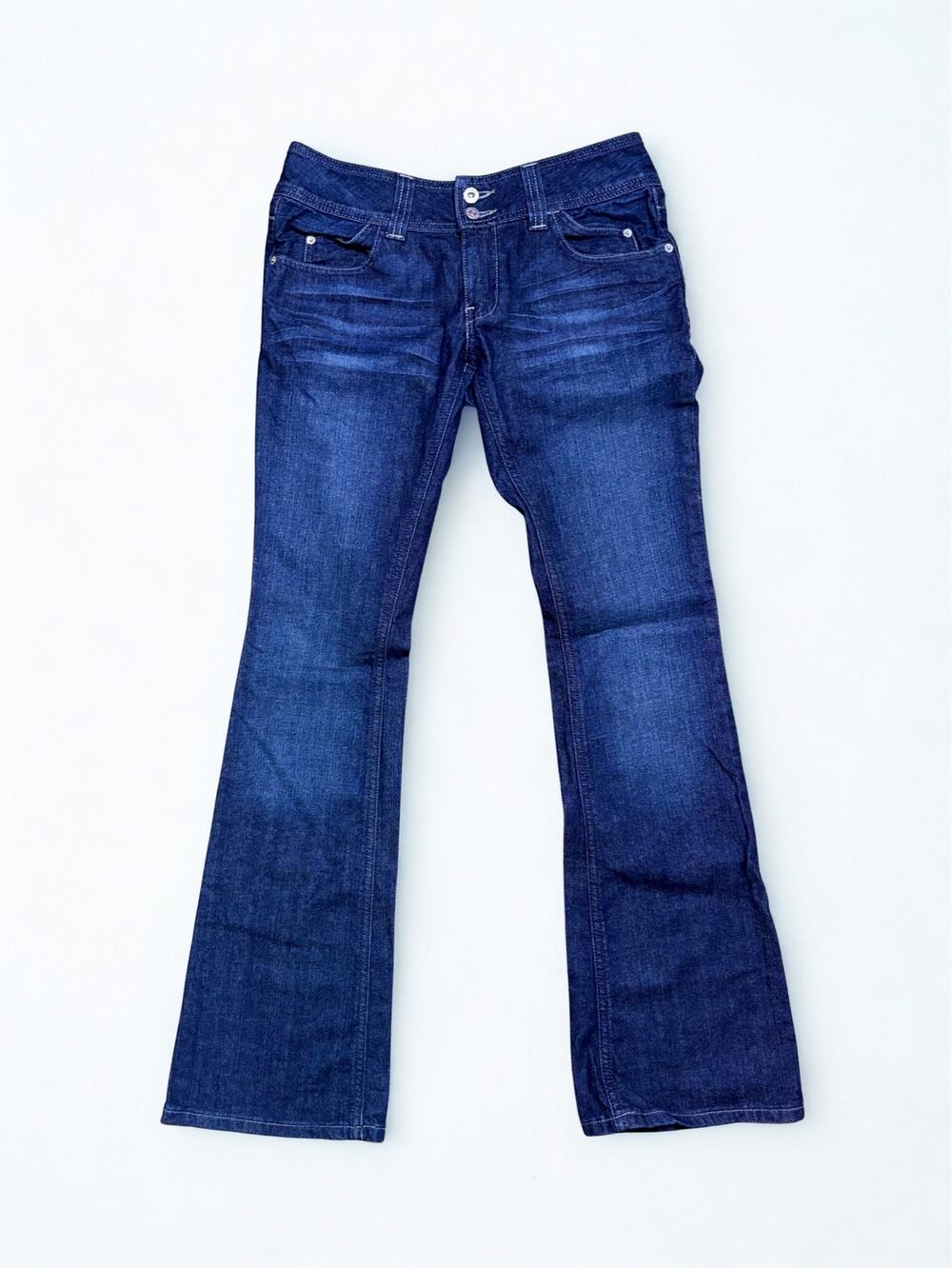 Guess Jeans Low Rise Riviera Dark Wash Sexy Slimming Bootcut Denim